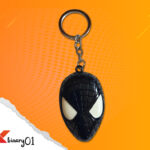 Black Spiderman Key Ring