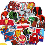 50 PCS Waterproof Sticker Super Hero ( Imported From China )
