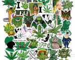 50 PCS Smoking, Weed funny  Stickers Waterproof ( Imported From China ) - Image 3