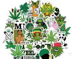 50 PCS Smoking, Weed funny  Stickers Waterproof ( Imported From China )