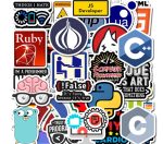 50 PCS Programming Language  Stickers Waterproof ( Imported From China ) - Image 2
