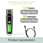 HTC AT-569 Cap Magnetic Hair Clipper Prevent Hair Stuck Professional Hair Trimmer - Image 4