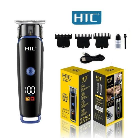 images (29) HTC AT-569 Cap Magnetic Hair Clipper Prevent Hair Stuck Professional Hair Trimmer - Image 1